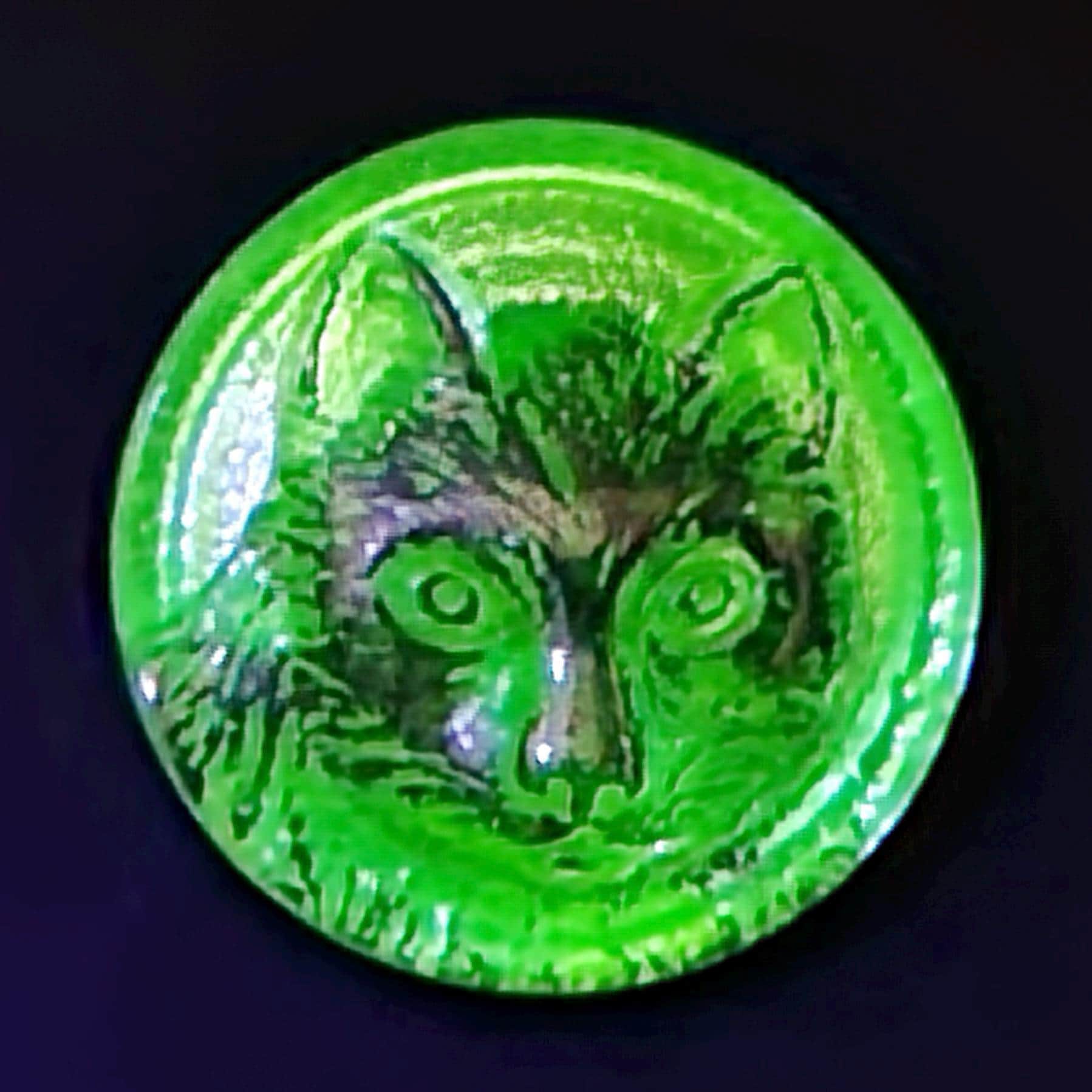 Uranium Glass Buttons
