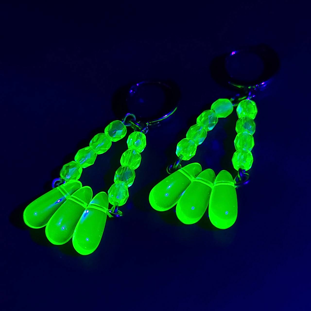 Uranium Glass Earrings