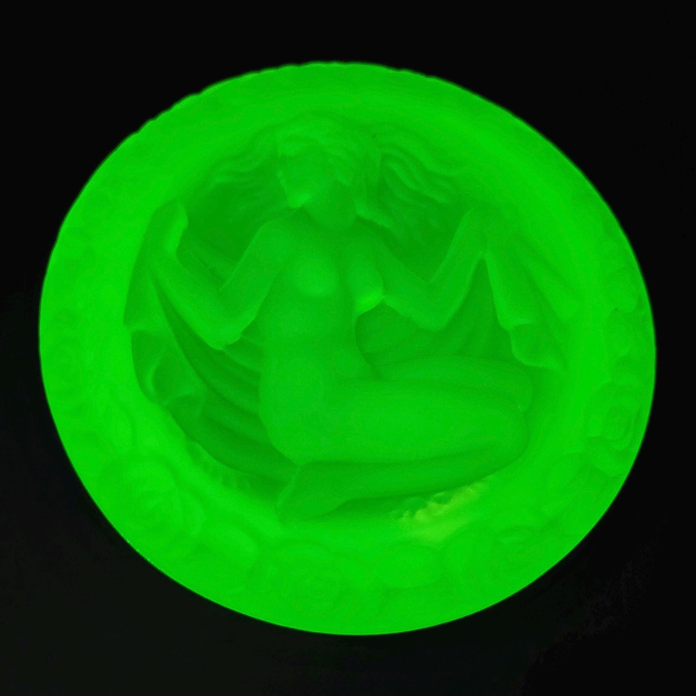 Vaseline Uranium Glass Box Nude Woman Frosty Yellow Matte Jewelry Box