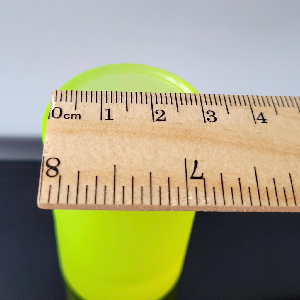 Uranium Glass Shot Yellow Uranum Frosted Matte Vaseline Depression Glass