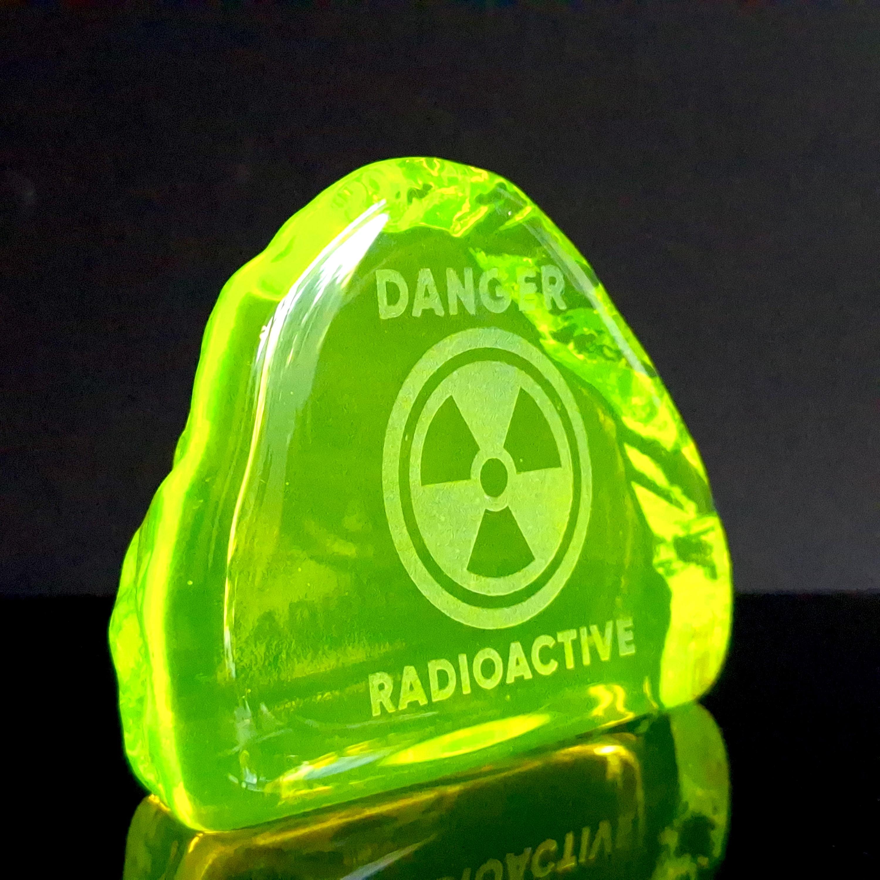 Collectible Uranium Glass Sculpture Art Deco Uranium Glass Figurine