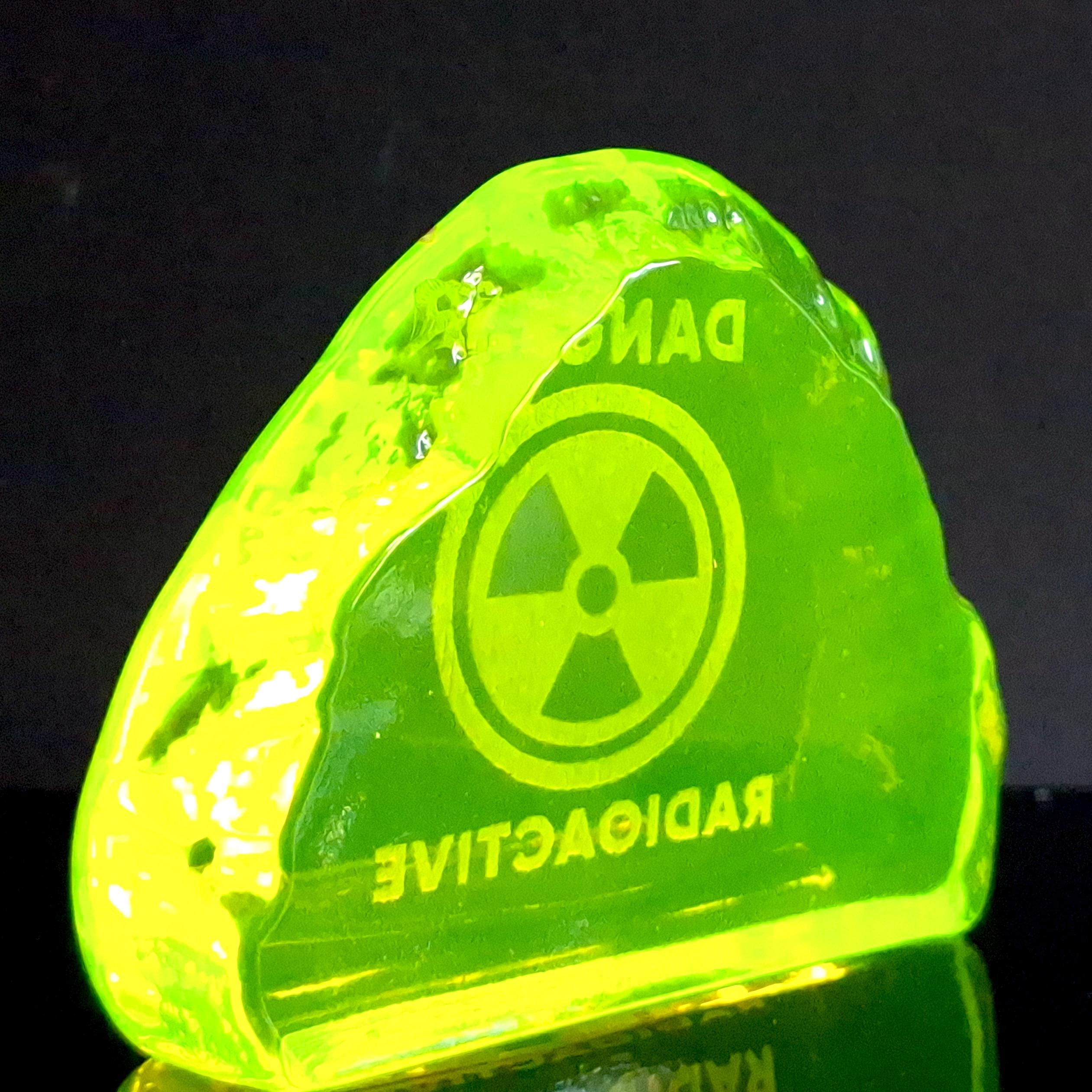 Collectible Uranium Glass Sculpture Art Deco Uranium Glass Figurine