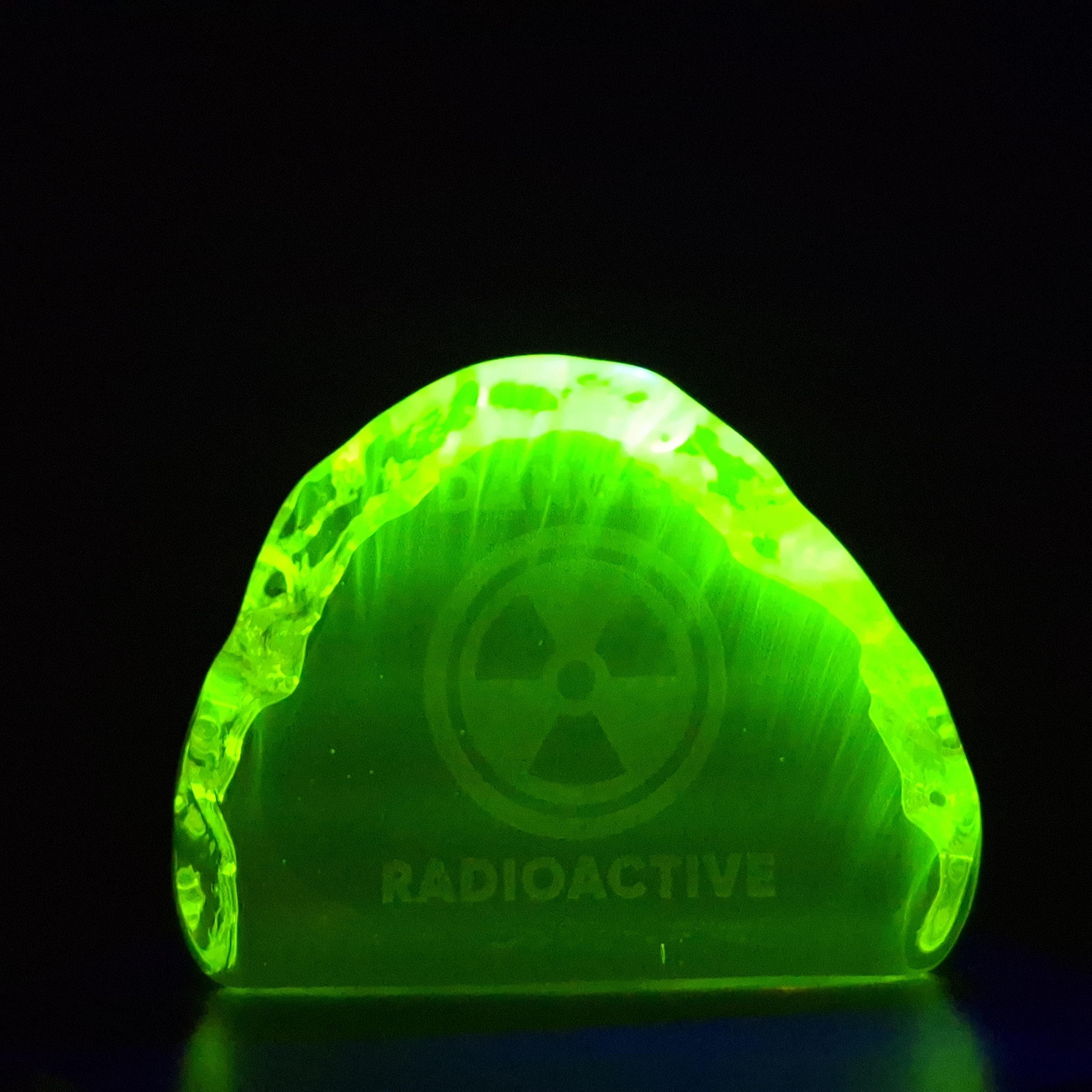 Collectible Uranium Glass Sculpture Art Deco Uranium Glass Figurine