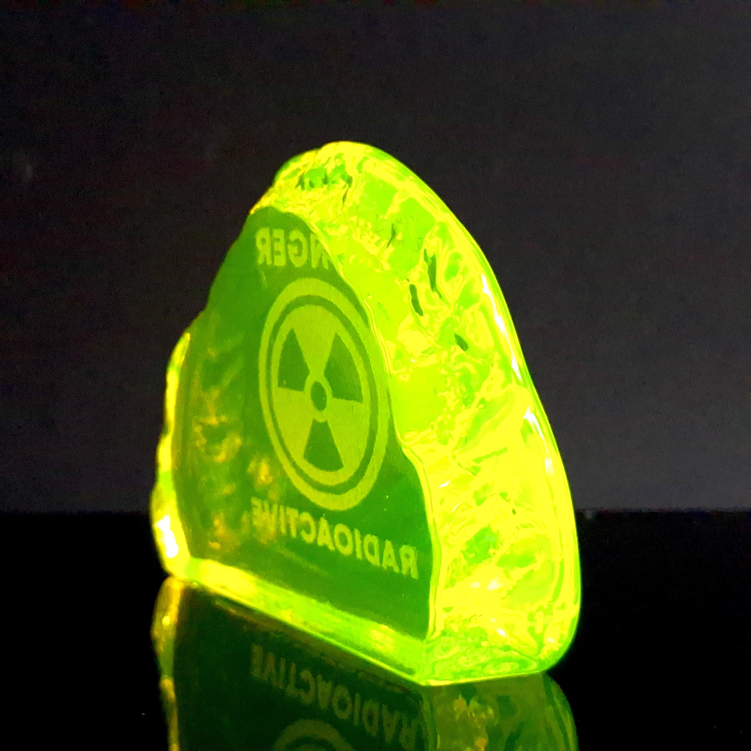 Collectible Uranium Glass Sculpture Art Deco Uranium Glass Figurine