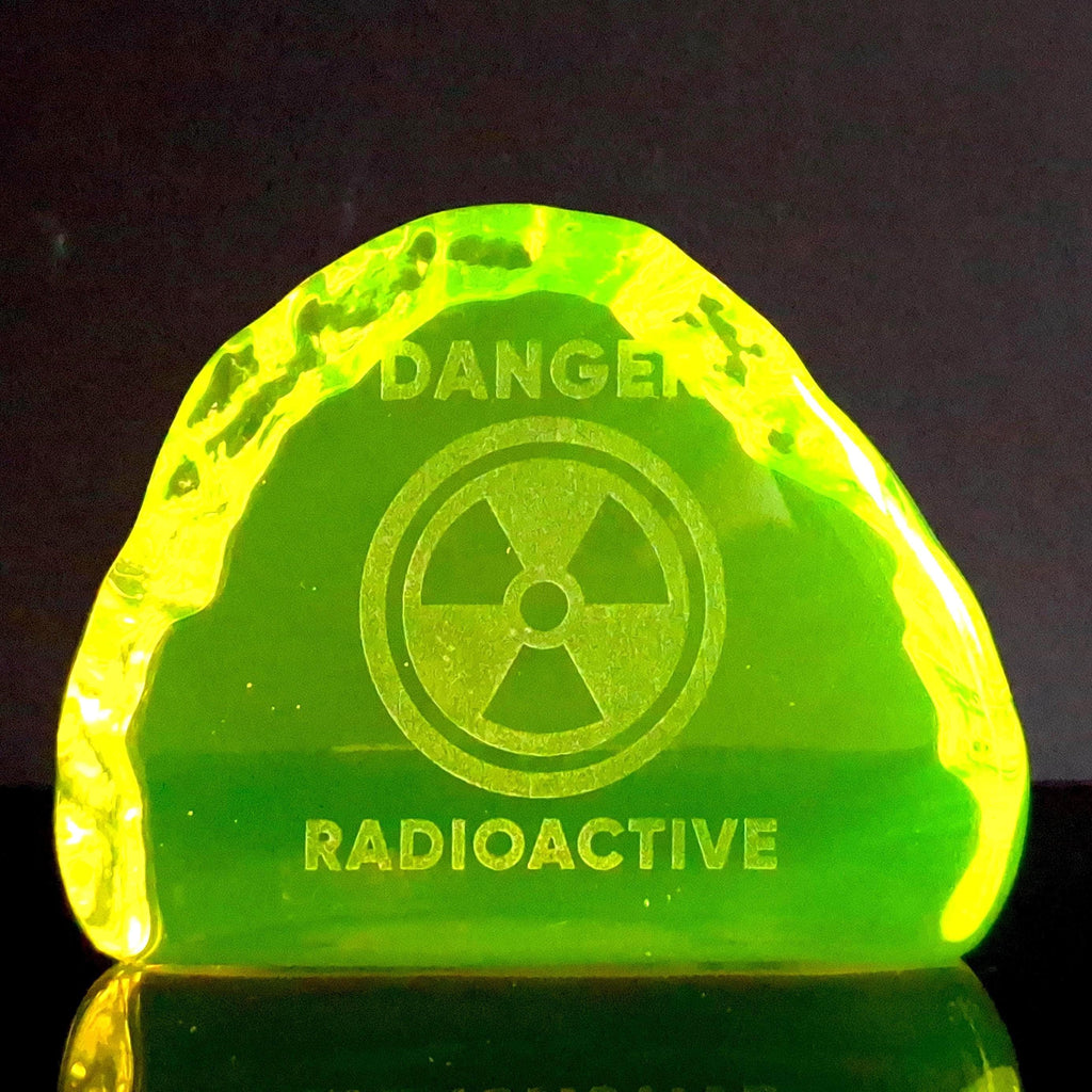 Collectible Uranium Glass Sculpture Art Deco Uranium Glass Figurine