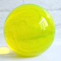 Uranium Sphere 51mm Yellow Clear Glass Vaseline Glass Paperweight