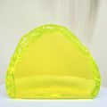 Uranium Glass Figurine Vaseline Yellow Glass Statue Collectible Uranium Glass